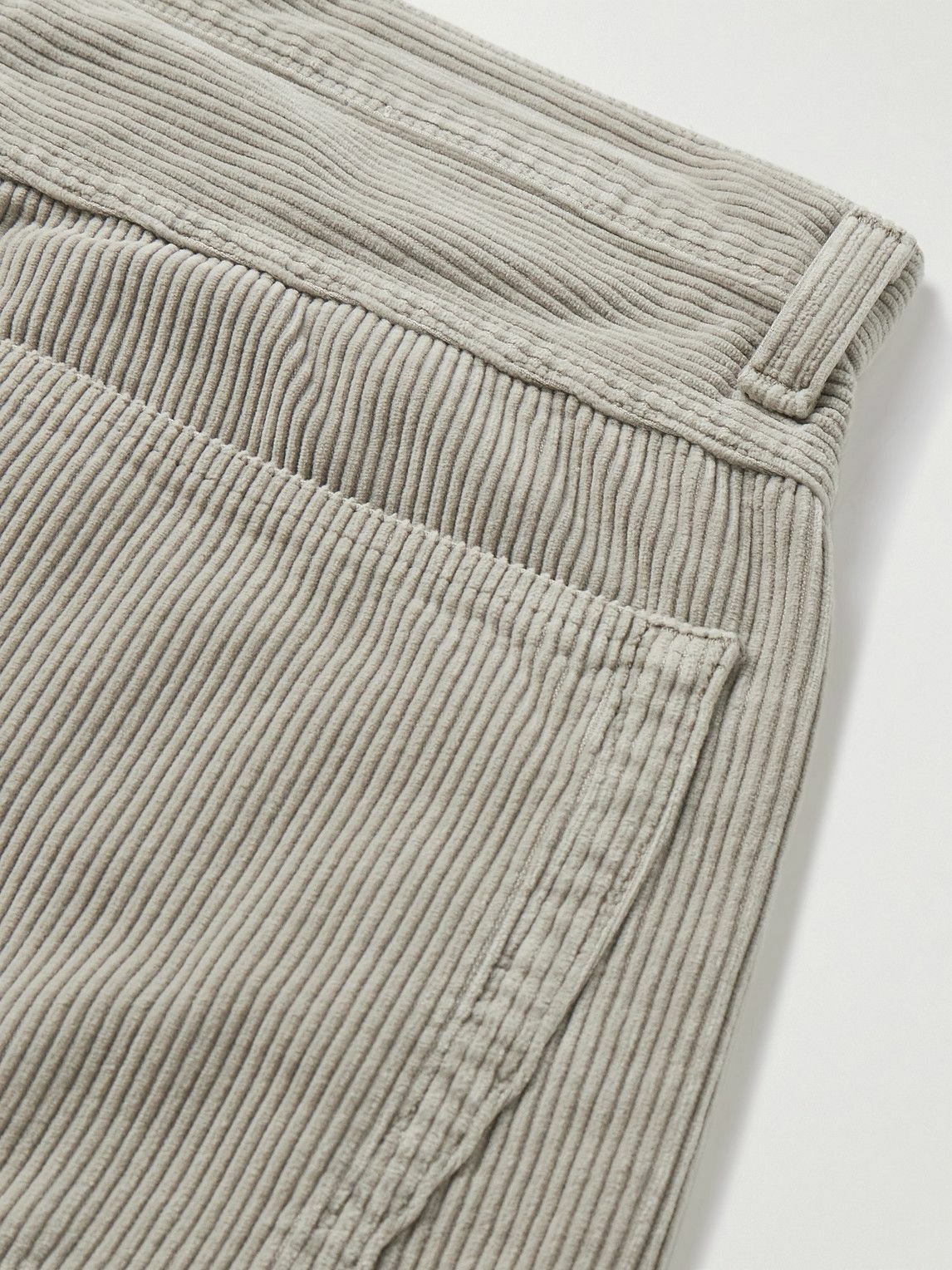 AGOLDE - Fusion Straight-Leg Cotton-Corduroy Trousers - Neutrals