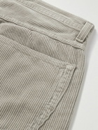 AGOLDE - Fusion Straight-Leg Cotton-Corduroy Trousers - Neutrals