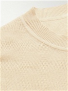 Sunspel - Knitted Cotton T-Shirt - Neutrals