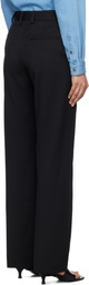 Filippa K Black High Waist Bootcut Trousers