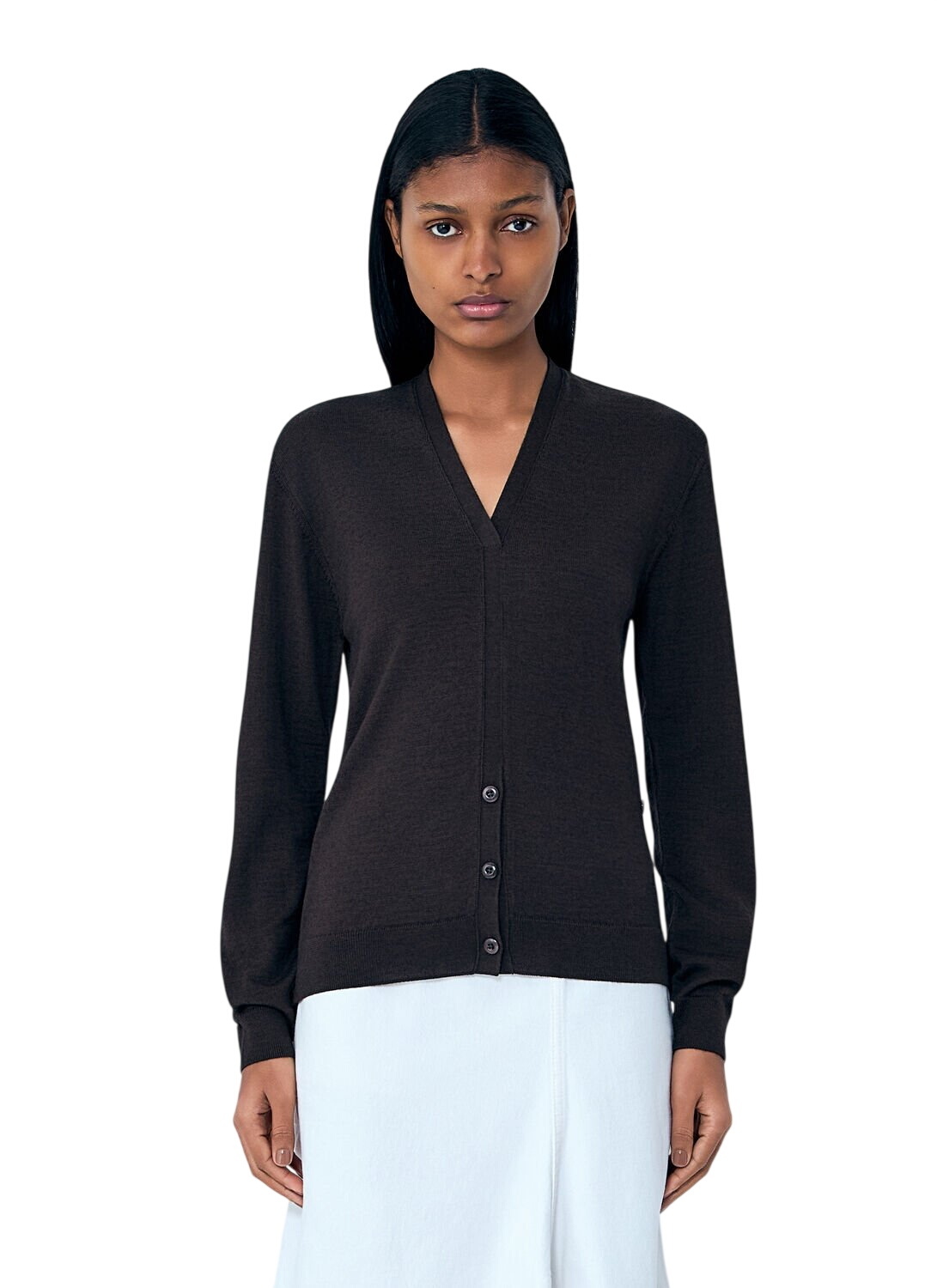 LEMAIRE Brown Relaxed Twisted Cardigan Lemaire