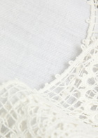 Nili Lotan Caila Embroidered Ramie top Off White