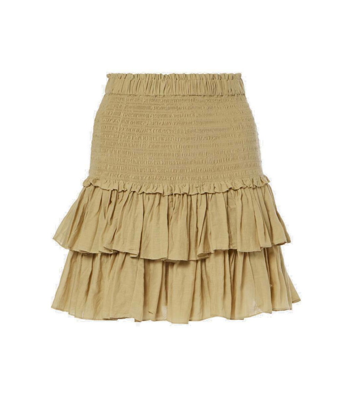 Photo: Marant Etoile Naomi smocked voile miniskirt