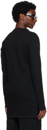 KOZABURO Black Henry Long Sleeve T-Shirt