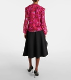 Giambattista Valli Floral silk georgette blouse