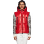 Moncler Red Down Quilted Vest