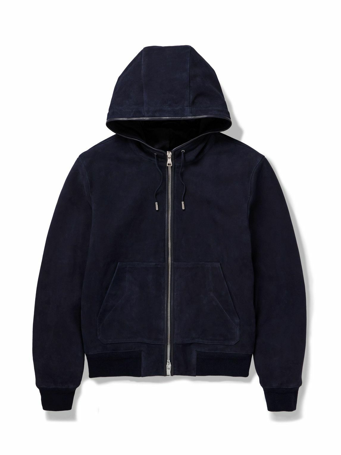 Mr P. - Suede Hoodie - Blue