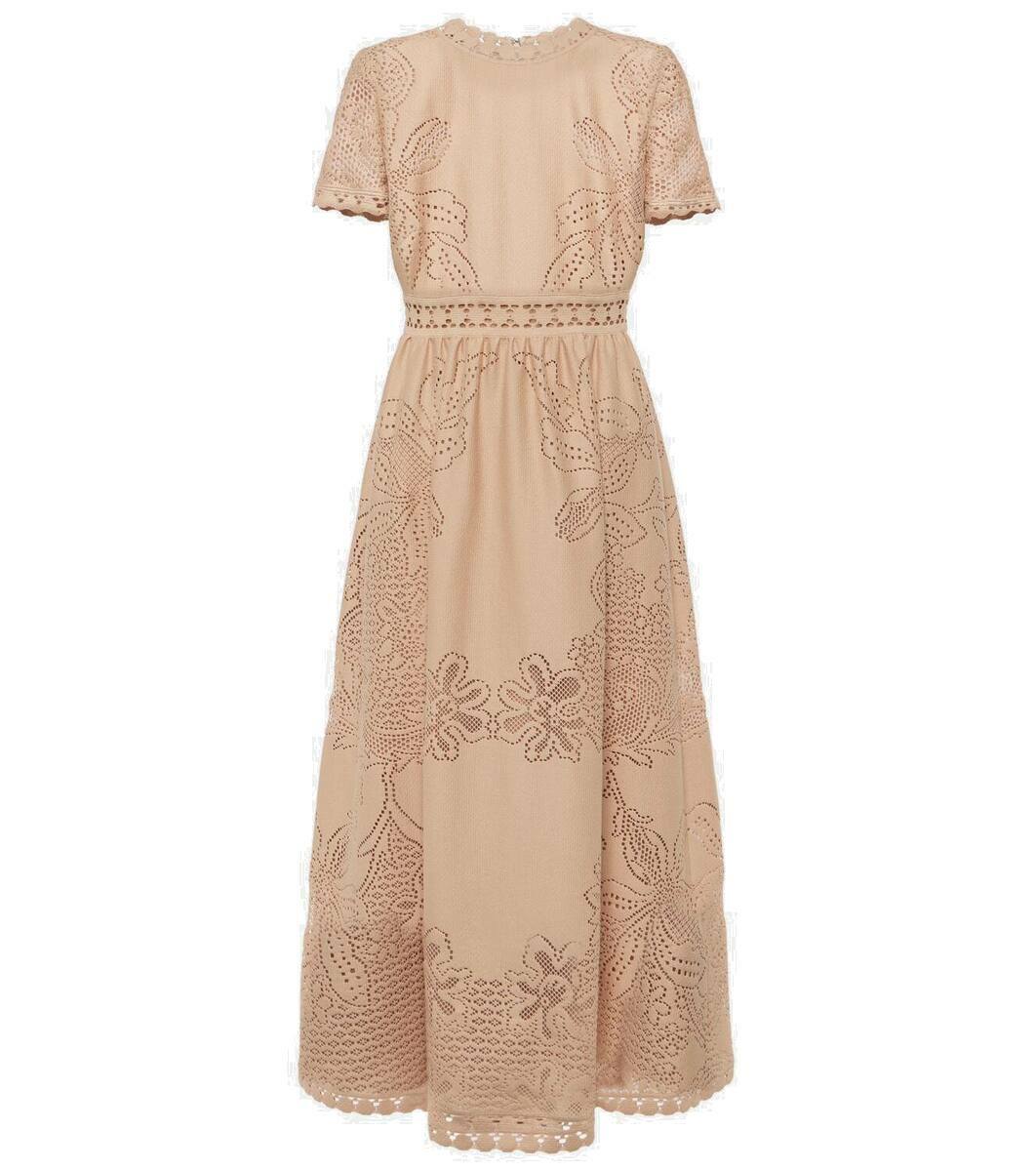 VALENTINO ワンピース Guipure lace kaftan898523 Guipure lace kaftan in pink - Valentino | Mytheresa