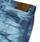 Todd Snyder - Slim-Fit Cropped Tie-Dyed Stretch-Denim Jeans - Blue