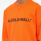 A-COLD-WALL* Men's Essential Logo Crew Sweat in Bright Orange