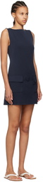 Staud Navy Sheila Minidress