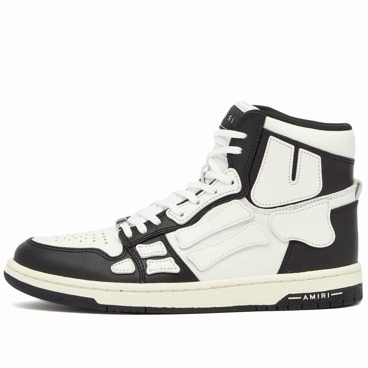 AMIRI Black & White Bandana Court Hi Sneakers Amiri