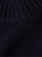 Ghiaia Cashmere - Cashmere Mock-Neck Sweater - Blue
