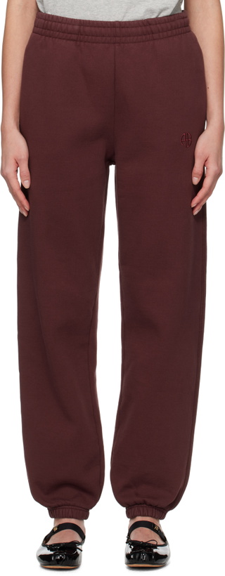 Photo: ANINE BING Burgundy Karter Sweatpants