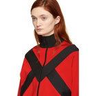 Givenchy Black and Red Two-Toned Zipped Jacket