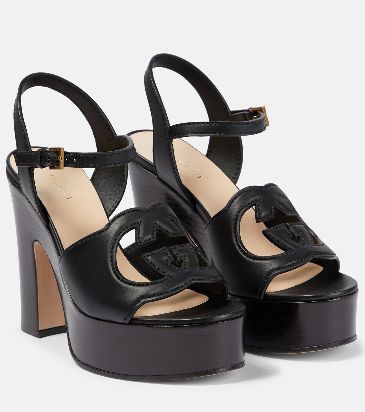 Gucci Interlocking G leather platform sandals Gucci