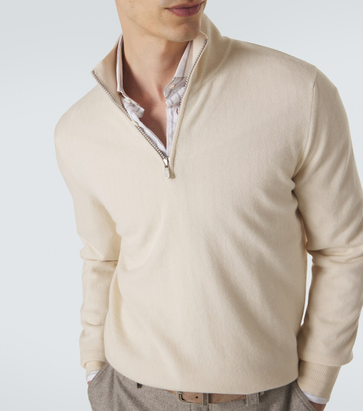 Brunello Cucinelli Cashmere half-zip sweater