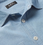 A.P.C. - David Cotton-Chambray Shirt - Blue