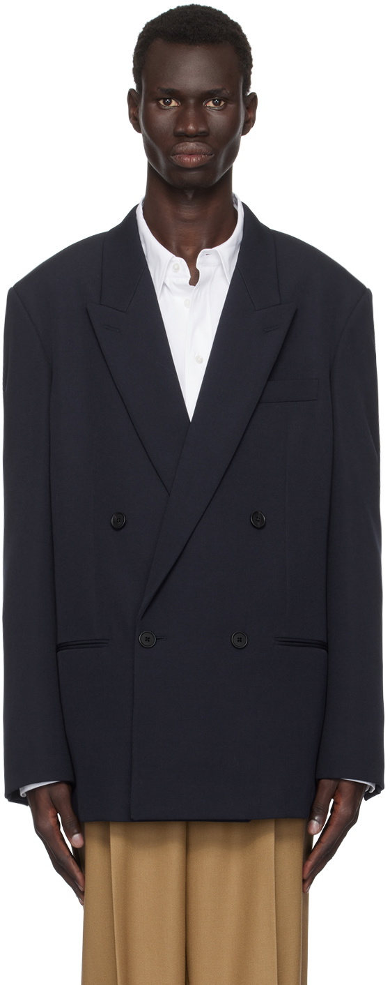 The Row Navy Donnes Blazer