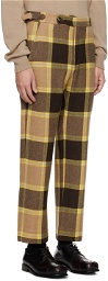 Bode Brown Charleston Plaid Trousers