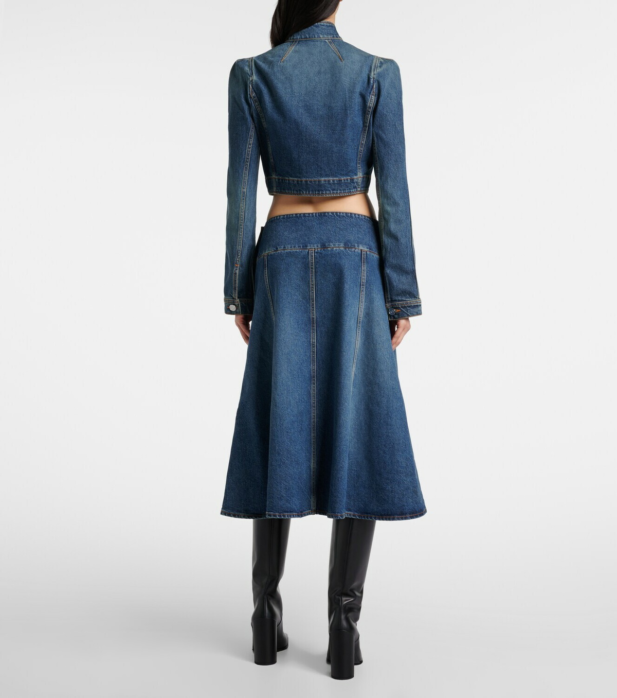 Alaïa Cropped denim jacket
