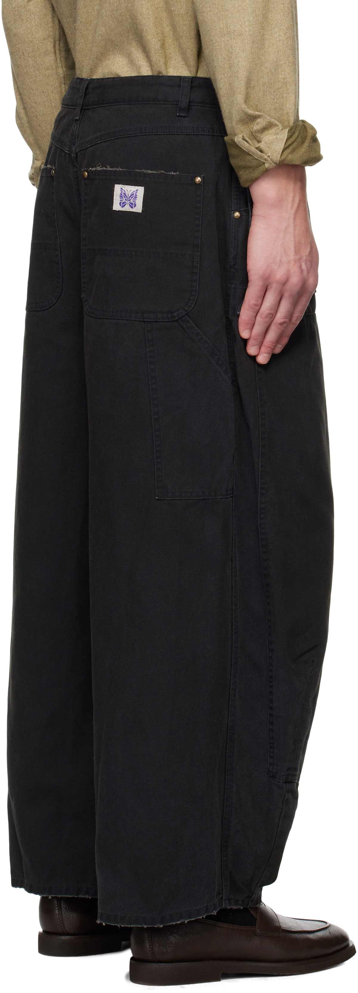 NEEDLES Black H.D. Apron Trousers Needles