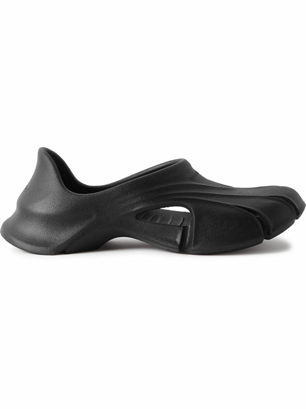 Photo: Balenciaga - Mold Closed Rubber Sandals - Black