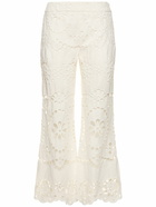 ZIMMERMANN - Lexi Embroidered Linen Flared Pants