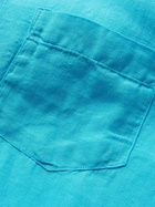 120% - Linen Shirt - Blue
