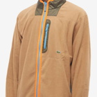 Lacoste Men's Polar Fleece Jacket in Leafy/Brown