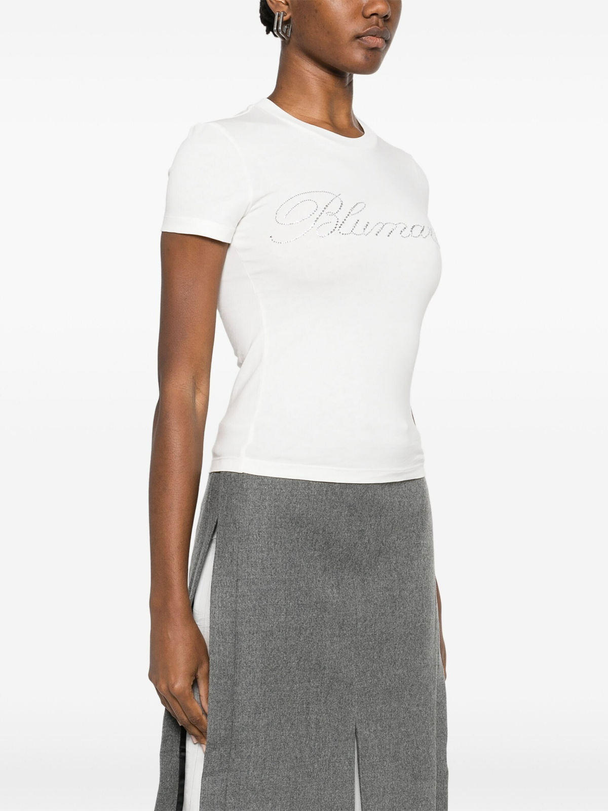 Blumarine Jersey T-Shirt in White