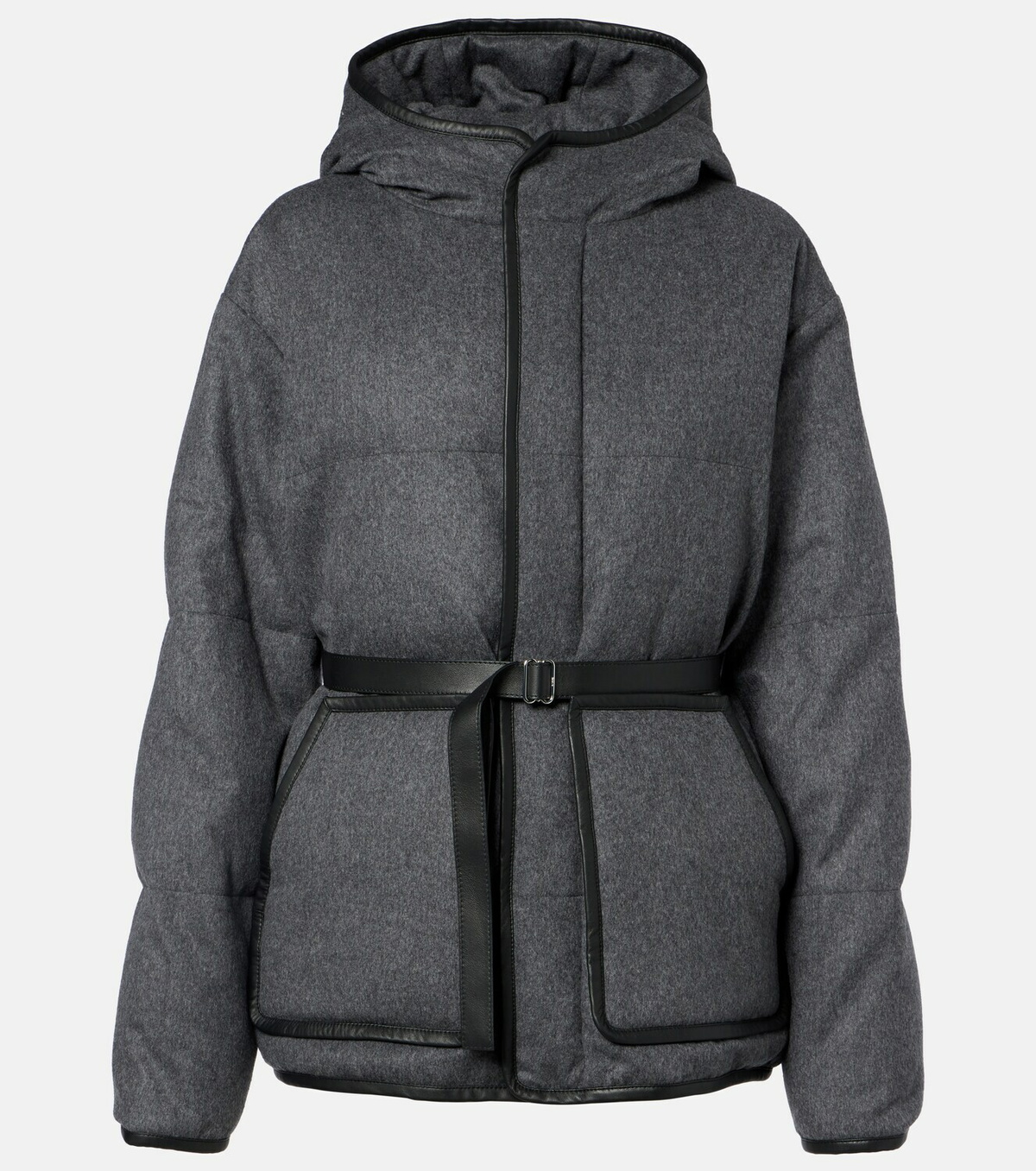 Tod's Belted hooded padded cashmere jacket