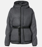 Tod's Belted hooded padded cashmere jacket