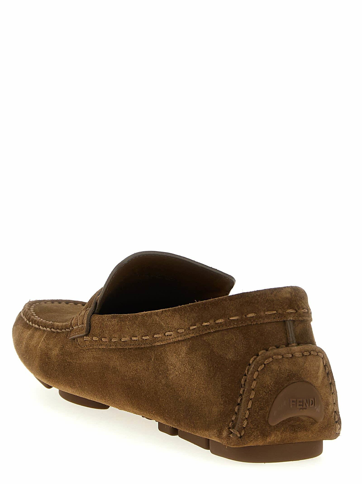 Fendi loafers (drivers) Fendi Leather and fabric driver loafers | The Fashion Square main image 2