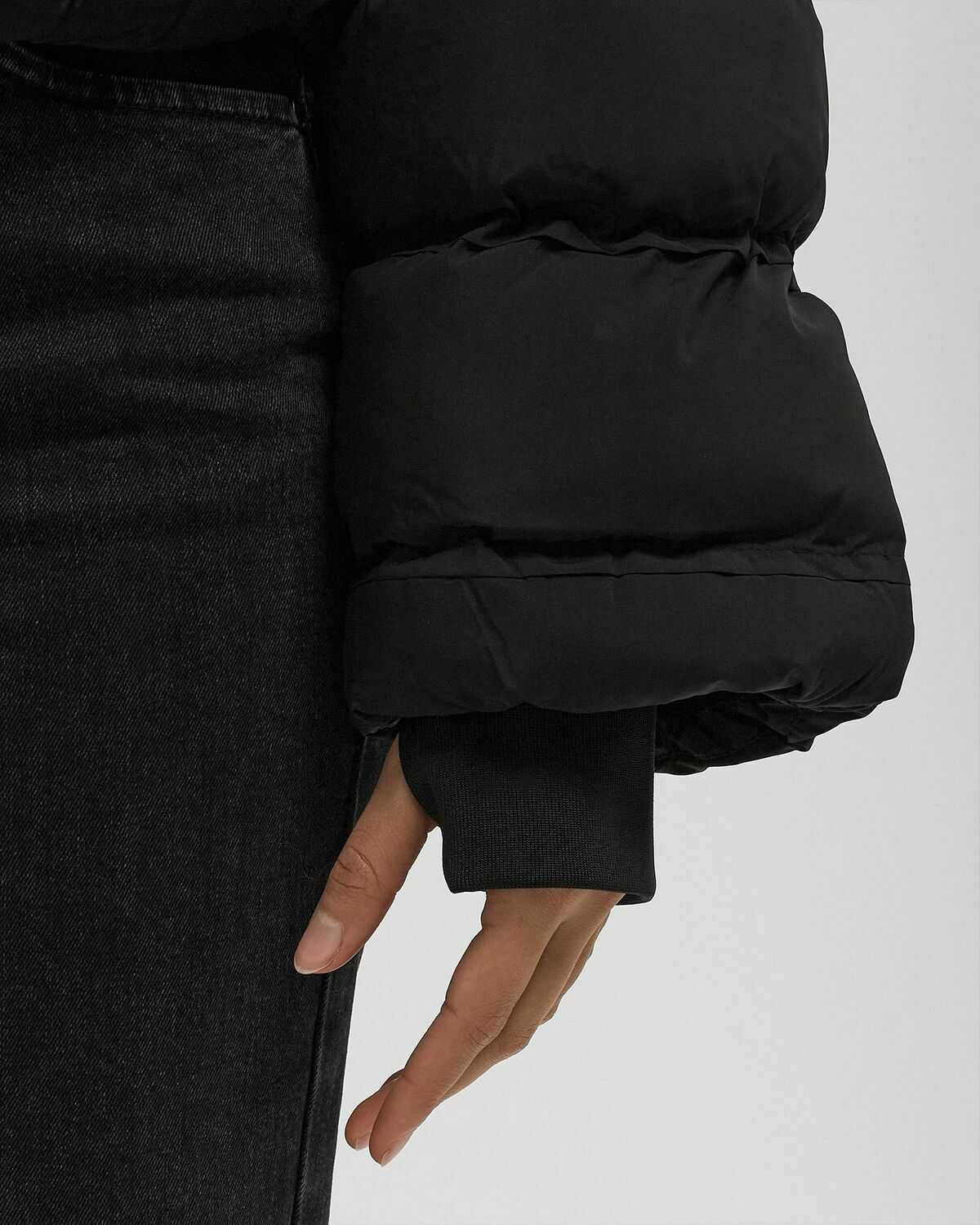 Daily Paper RELAXED SHORT PUFFER Black Womens Down & Puffer Jacket