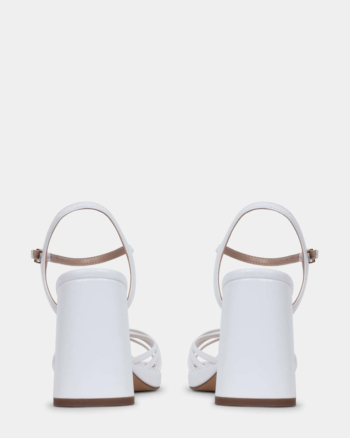 Steve Madden Jungle Heels in White Patent