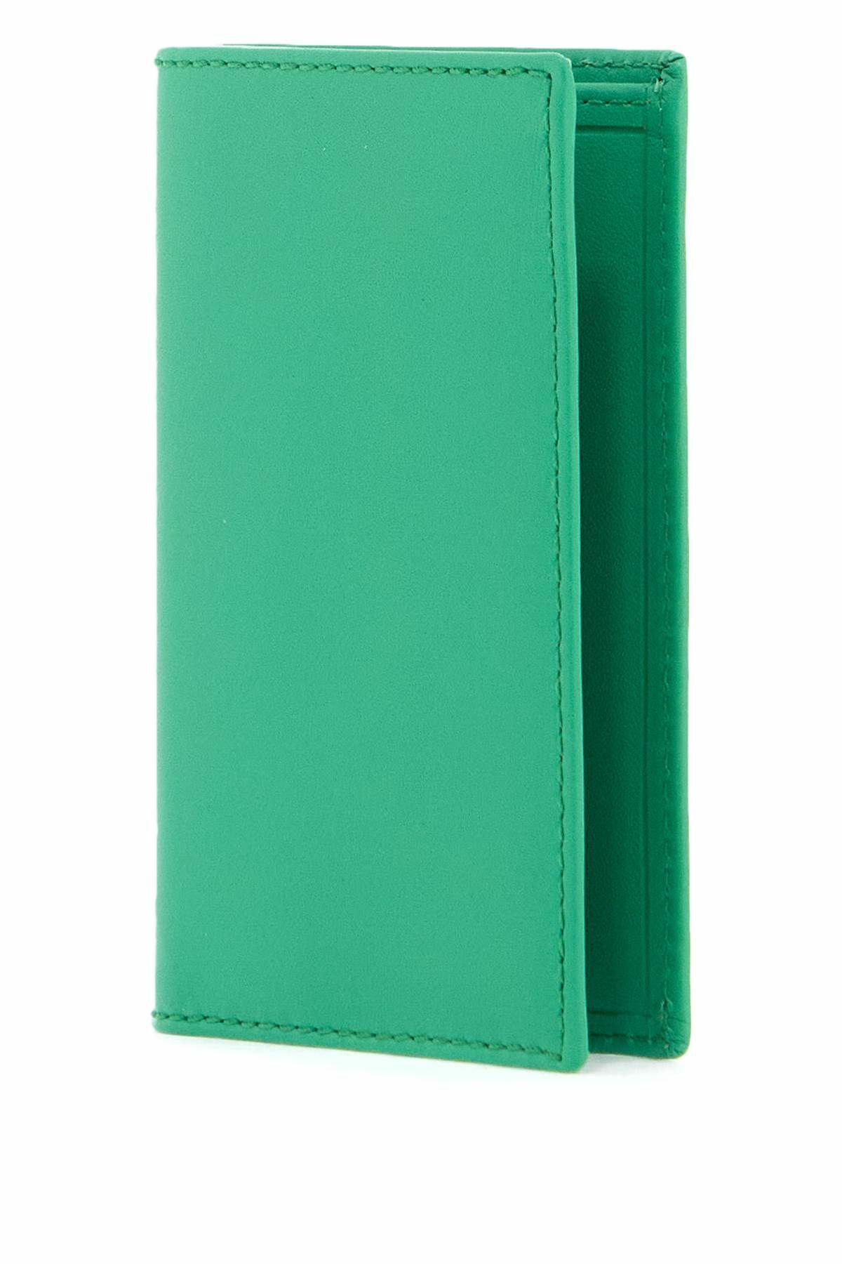COMME DES GARCONS WALLET leather compact wallet Green