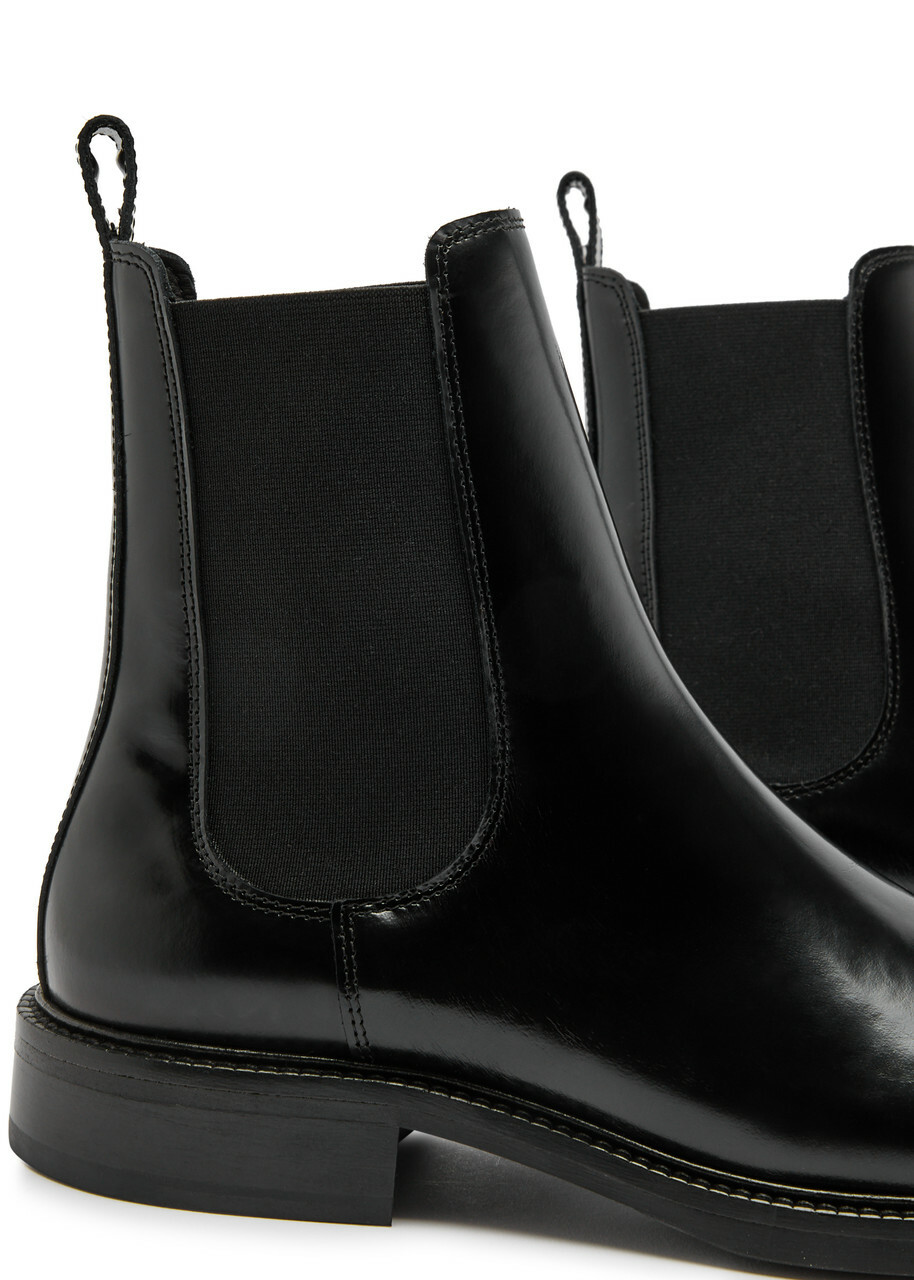 Alohas Lanz Leather Chelsea Boots Black
