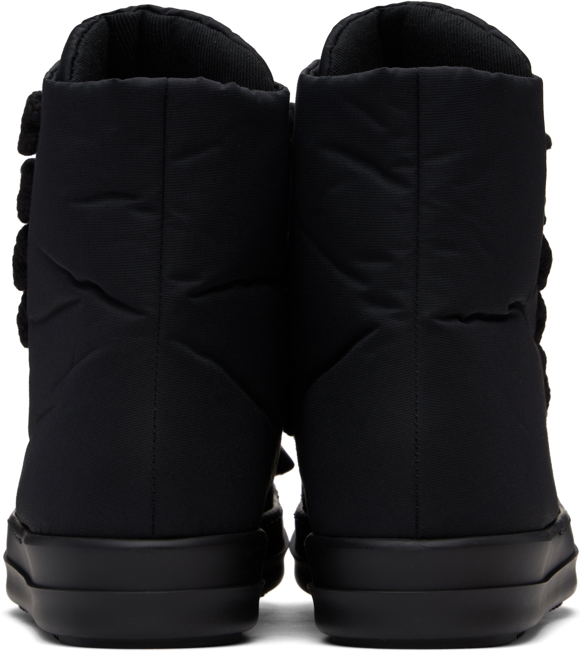 Rick Owens DRKSHDW Black Hollywood Jumbo Lace Puffer Sneakers Rick 