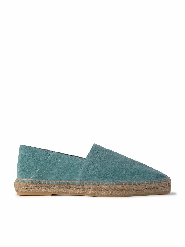 Photo: TOM FORD - Barnes Collapsible-Heel Suede Espadrilles - Blue