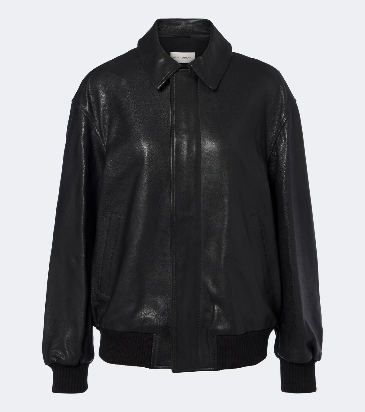 Nour Hammour Toyen leather blouson jacket