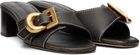 Marc Jacobs Black 'The Doll' Heeled Sandals