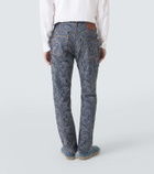 Etro Roma paisley slim jeans