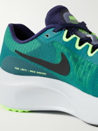Nike Running - Zoom Fly 5 Rubber-Trimmed Mesh Sneakers - Green