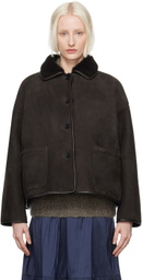 Cawley Brown Avis Reversible Shearling Jacket