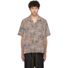 Rhude Brown Eagle Printed Shirt