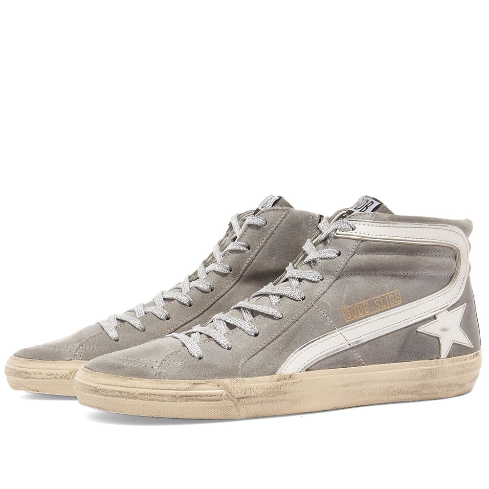 Golden Goose Slide Waxed Suede Sneaker