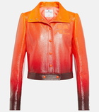 Courrèges Ombré cotton-blend jacket