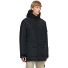 Stone Island Black Down Micro Reps Jacket