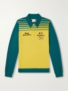 Aimé Leon Dore - Logo-Embroidered Merino Wool Polo Shirt - Yellow